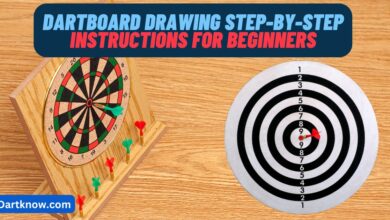 Dartboard drawing step-by-step instructions for beginners